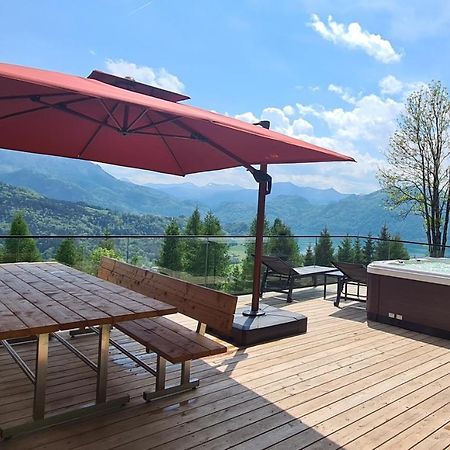 Ruhige Bergvilla In Alleinlage Am Mondsee Mit Seeblick Bergblick Und Whirlpool Innerschwand ภายนอก รูปภาพ