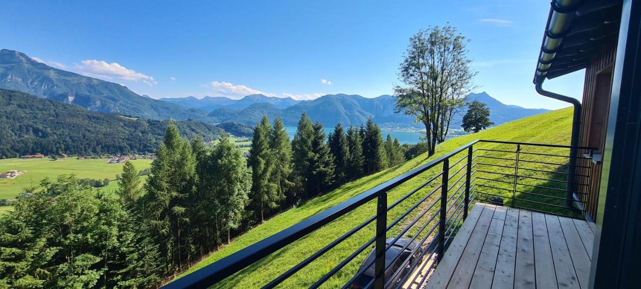 Ruhige Bergvilla In Alleinlage Am Mondsee Mit Seeblick Bergblick Und Whirlpool Innerschwand ภายนอก รูปภาพ